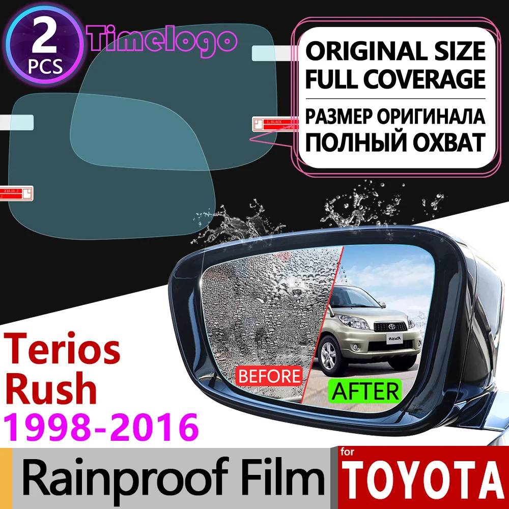 

For Daihatsu Terios Taruna Toyota Rush Bego 1998-2016 Anti Fog Film Cover Rearview Mirror Rainproof Anti-Fog Films Accessories