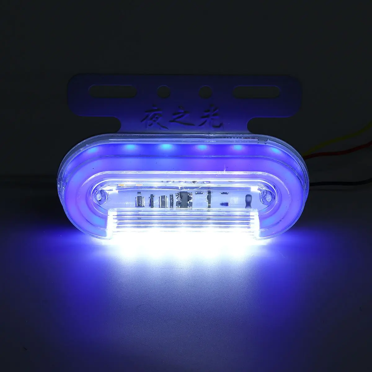 2x 25LED Боковой габаритный фонарь Водонепроницаемый прицеп боковой свет вспышка Грузовик Караван тормозной индикатор Лампа для грузовика автобуса сигнальная лампа 24 В - Испускаемый цвет: Синий