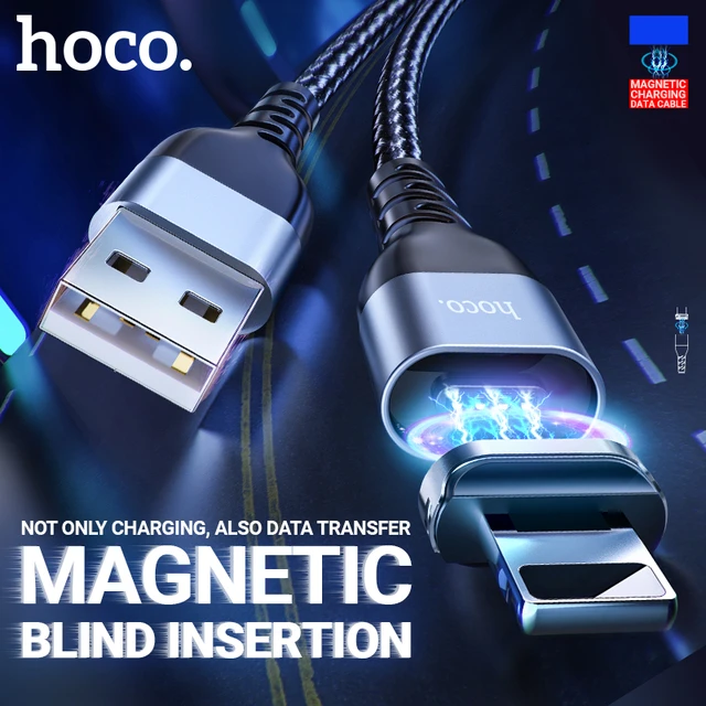 hoco Magnetic USB Cable Fast Charging Type C Cable Magnet Charger Data wire  for Lightning Cord for iPhone Huawei Samsung XiaoMi - AliExpress