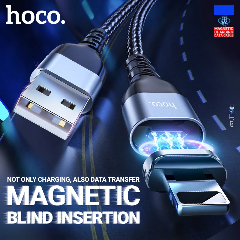 Hoco Cable USB Magn tico De Carga R pida Tipo C Type C Lightning 