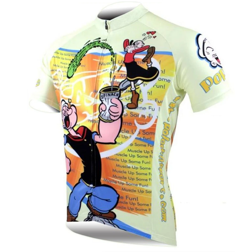 Popeye, Майки для велоспорта,, Мужская Джерси для велоспорта, MTB, забавная рубашка, одежда для велоспорта, короткий купальник, Roupa Ropa Ciclismo