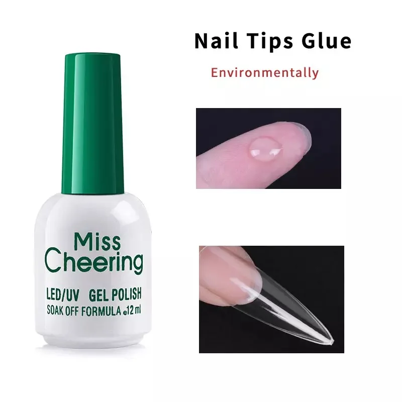 12ML Nail Glue for Adhesive False Nail Tips Environmentally Sticky Rhinestones Decorations Glue Professional Tools