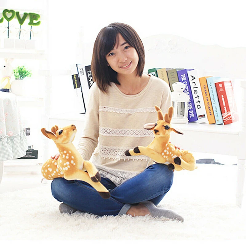 Simulation sika deer plush plush toy plush elk doll pillow cushion Christmas gift