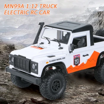 

MN99A 1:12 Full Scale Racing Children Gift RC Car With Remote Control Home Durable LED Lights Truck Kids Toy Off Road Electric
