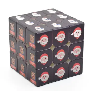 

3 X 3 X 3 Smooth Rotating Magic Cube Kids Puzzle Toy Santa Gift