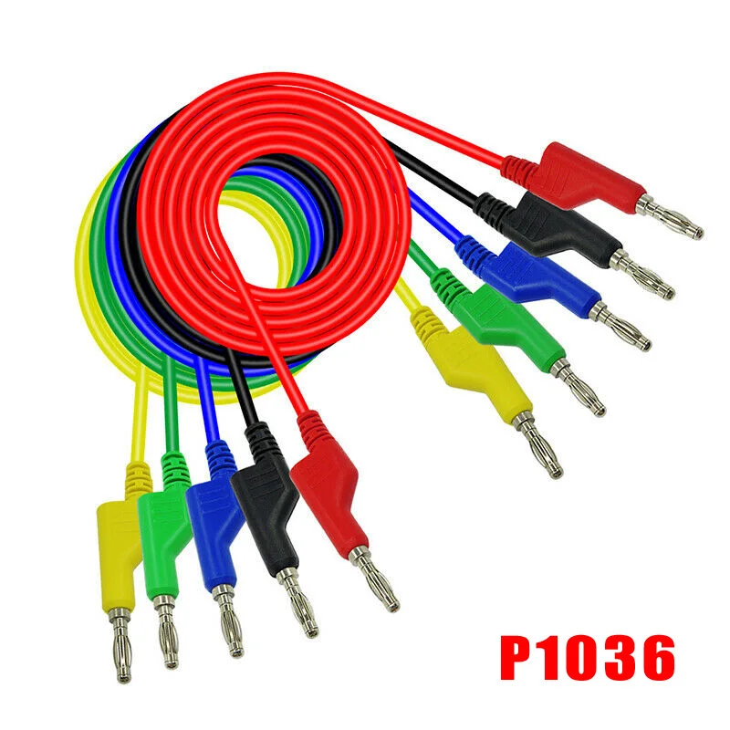 5 Sets Banana Plug To-Banana-Plug Cable Measuring Wire 4mm P1036A P1036B P1036 Multimeter Test Leads | Инструменты