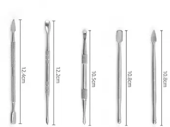 

5pcs/Box Smoking Spoon Wax Carving Tool Stainless Steel Multifunctional Titanium Nail Spoon Dabber Smoking Accessories