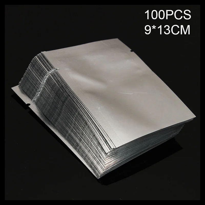 9x13CM Горячее предложение 100 шт. Теплоизоляционные пакеты для хранения алюминиевые вакуумные пакеты из фольги Упаковочные пакеты для пищевых продуктов для орехов PLD - Цвет: 9x13CM