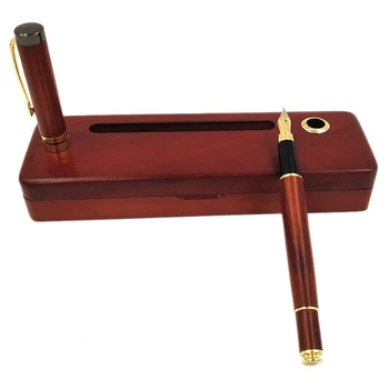 

Pen Creative Business Gifts Office Supplies Pen Holder Belt Box Set,Wooden Pen Gift Box Set,Creative Gift Set