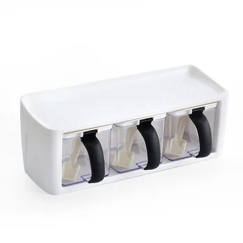 

Storage Seasoning Boxes Spice Jar Bottle With Handle And Spoon Kitchen Storage Container Herb Spice Tools A