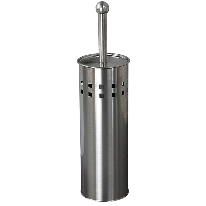 

Toilet Brush for Cleaning Black Color with Stainless Steel Wall Mounted Brush Holder Chromed Finish