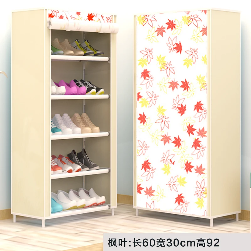 Многоуровневая стойка для обуви из нетканого материала, органайзер для хранения домашней обуви, простая установка, обувной шкаф, подставка, держатель, экономия места, mx10295 - Цвет: 5 layer