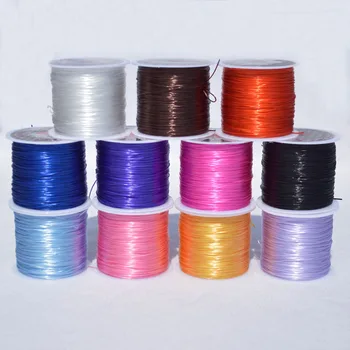 

Flat wire lines to stretch elastic crystal beads rope wear beads bungee cord diy hand catenary line wear