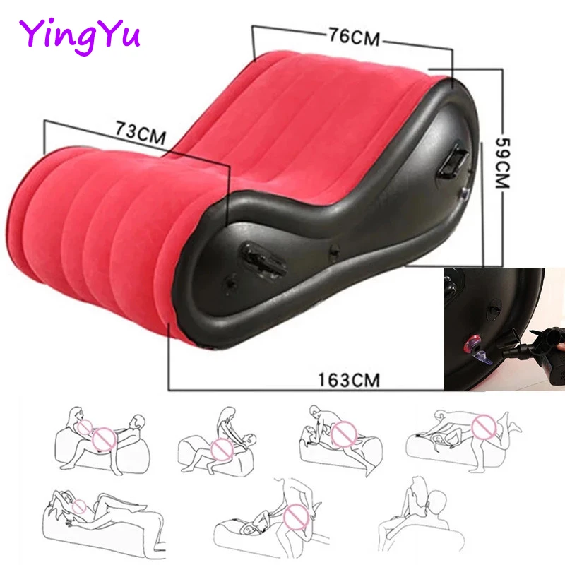 BDSM Inflatable Sex Sofa Bed Sexual Position Pad Adult Toys Sex Furniture for Couples Fun Cushions Pillow Chair Erotic Toys