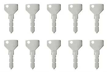 

(10) MT40012655 For New Holland Tractor Ignition Key 3630 5500 40 Series 879480 Yanmar Case Heavy Equipment key