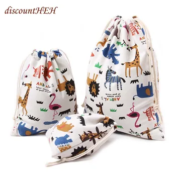 

3D Digital Printing Drawstring Bag Backbag With Cute Patterns Polyester For Kids New Fashion Waterproof
