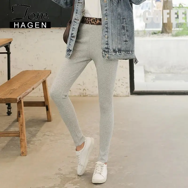 Женские леггинсы с леопардовым принтом вертикальные брюки высокой талией