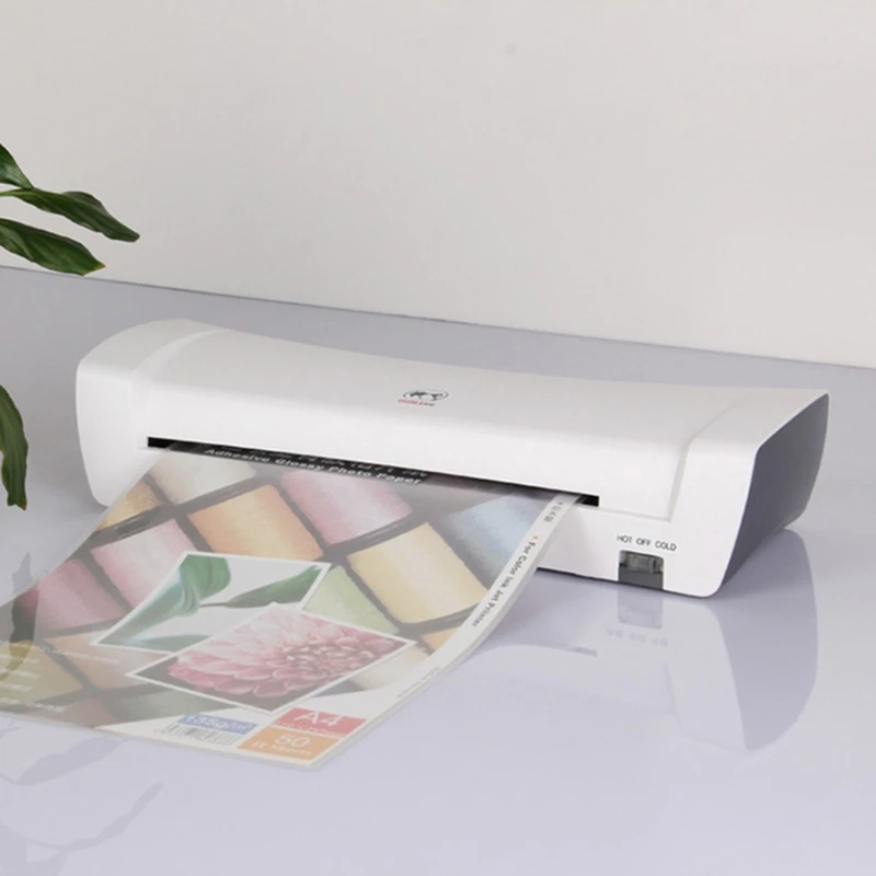 Professional Thermal Office Hot Cold Laminator Machine for A4 Document Photo