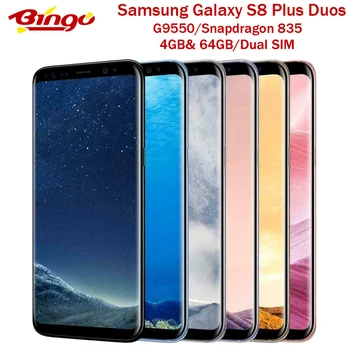 

Samsung Galaxy S8+ S8 Plus G9550 64GB Dual SIM Snapdragon 835 4G Android Phone Octa Core 6.2" 12MP RAM 4GB ROM 64GB NFC