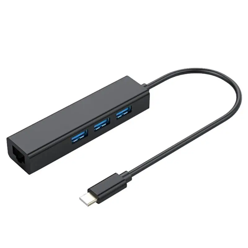 ALLOYSEED S81-U3-C 4 в 1 USB C концентратор тип-c к RJ45 мульти USB3.0 адаптер Тип C концентратор разветвитель кабель для MacBook Аксессуары для ноутбуков