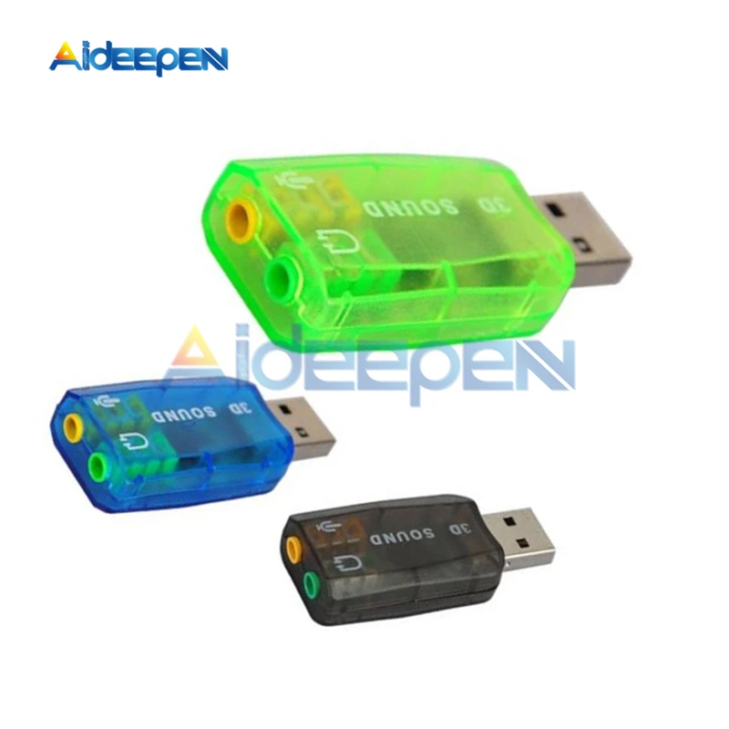 Чипсет CM108 с USB 2 0 на 3D звуковую карту АДАПТЕР ВИРТУАЛЬНОЙ звуковой карты 5 1