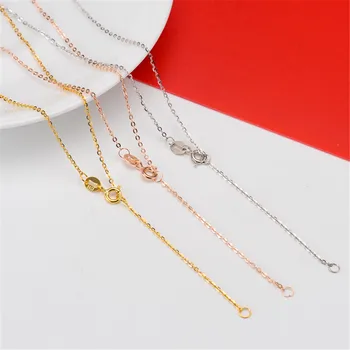 

Promotion 925 Sterling Silver Necklaces Slim Thin Snake Chain For Woman 45cm Chain Necklace Silver/Gold/Rose Gold Color