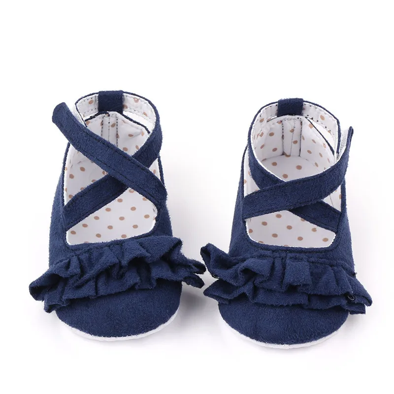 New Baby Girls Princesss Shoes Newborn Flower Crib Shoes Soft Sole Baby First Walkers Infants Antislip Shoes