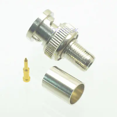 DHL/EMS 100 шт. коннектор штекер BNC обжимной RG5 RG6 LMR300 прямые M 75ohm-h2