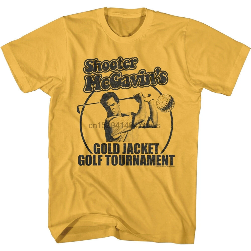 Happy Gilmore Shooter McGavins Мужская футболка Золотая куртка турнир по гольфа фильма |