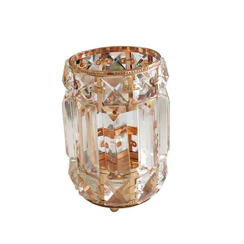 

European-style Crystal Pen Holder Makeup Brush Storage Barrel Eyebrow Pencil Manicure Comb Finishing Cosmetic Storage Box