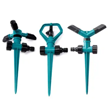 

Single/Double/Three-head Nozzles Arm Automatic Irrigation Rotating Lawn Sprinkler Adjustable Spraying Angle Distance Watering
