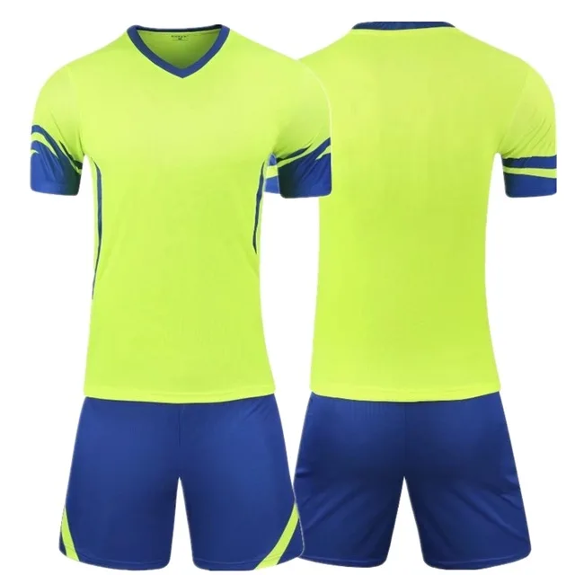 Зеленый Voetbal tenue/детская одежда; коллекция года; Майо; Спортивный костюм для футбола; survetement; Комплект для футбола; мужской спортивный костюм; Футбольная форма; Futbol - Цвет: Зеленый