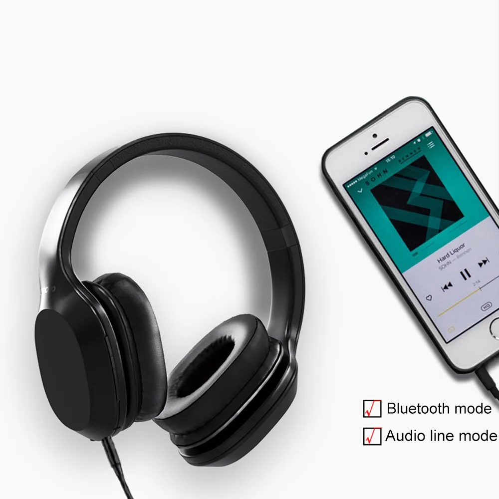 Bluetooth-наушники lenovo HD100 с динамиком драйвера тяжелого калибра, расширенные наушники с функцией отключения/паузы/воспроизведения/ответа/отключения