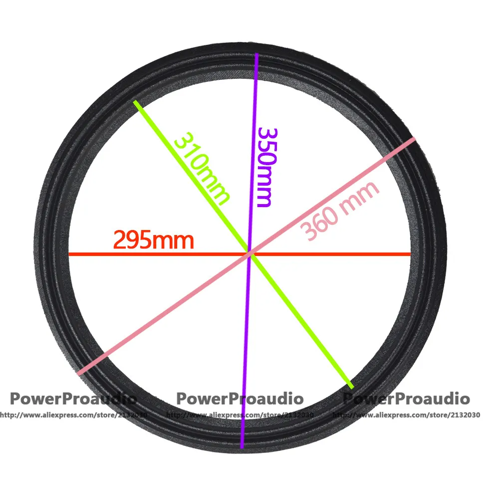 

15 inch Repair woofer Cloth Surrounds For Speaker 2 line 360mm 350mm 310mm 295mm