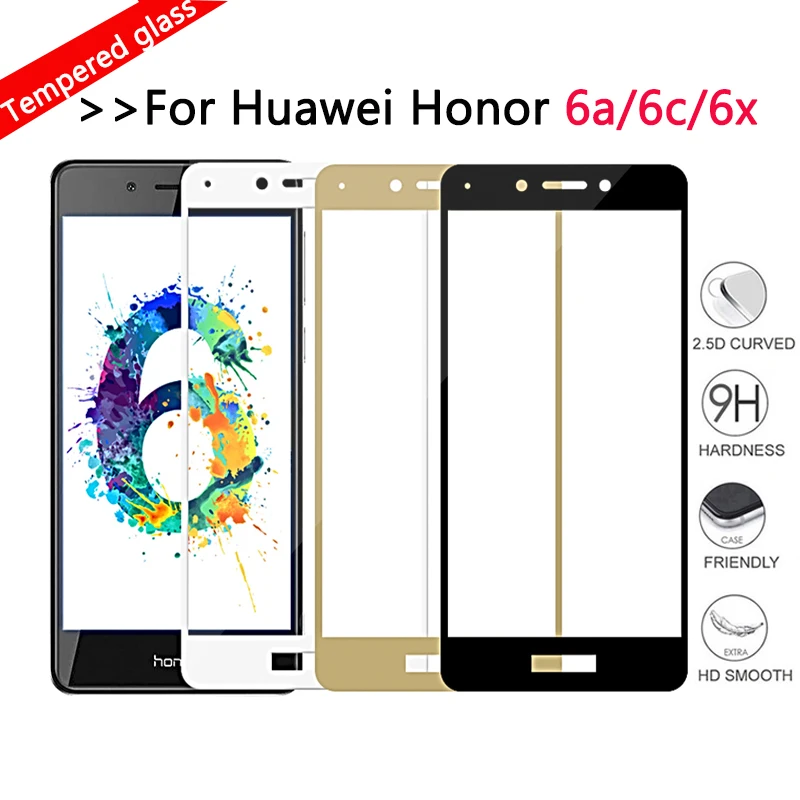 Закаленное стекло для Huawei Honor 6X на 6A 6C Pro защита экрана защитное Hauwei Honor6C 6CPro 6 A C
