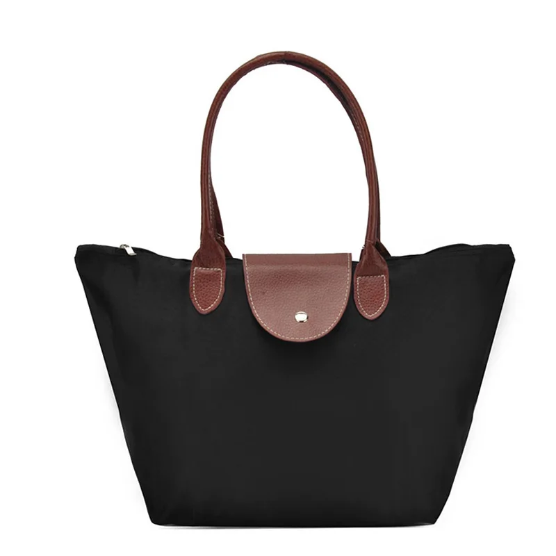 Модная однотонная Складная Сумка-тоут для покупок складные сумки Удобные