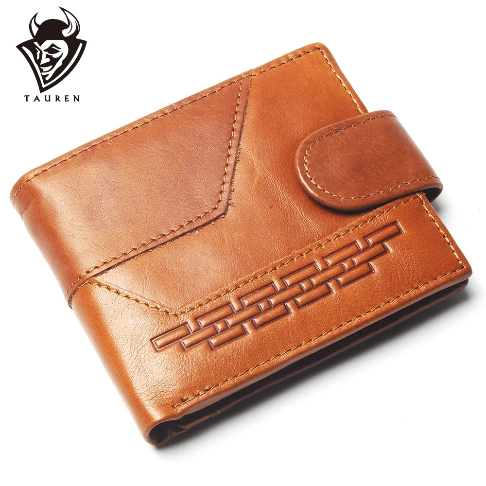 de cuero genuino para hombre, cartera con diseño mosaico geométrico, tarjetero resistente, barato, nuevo - AliExpress y bolsas