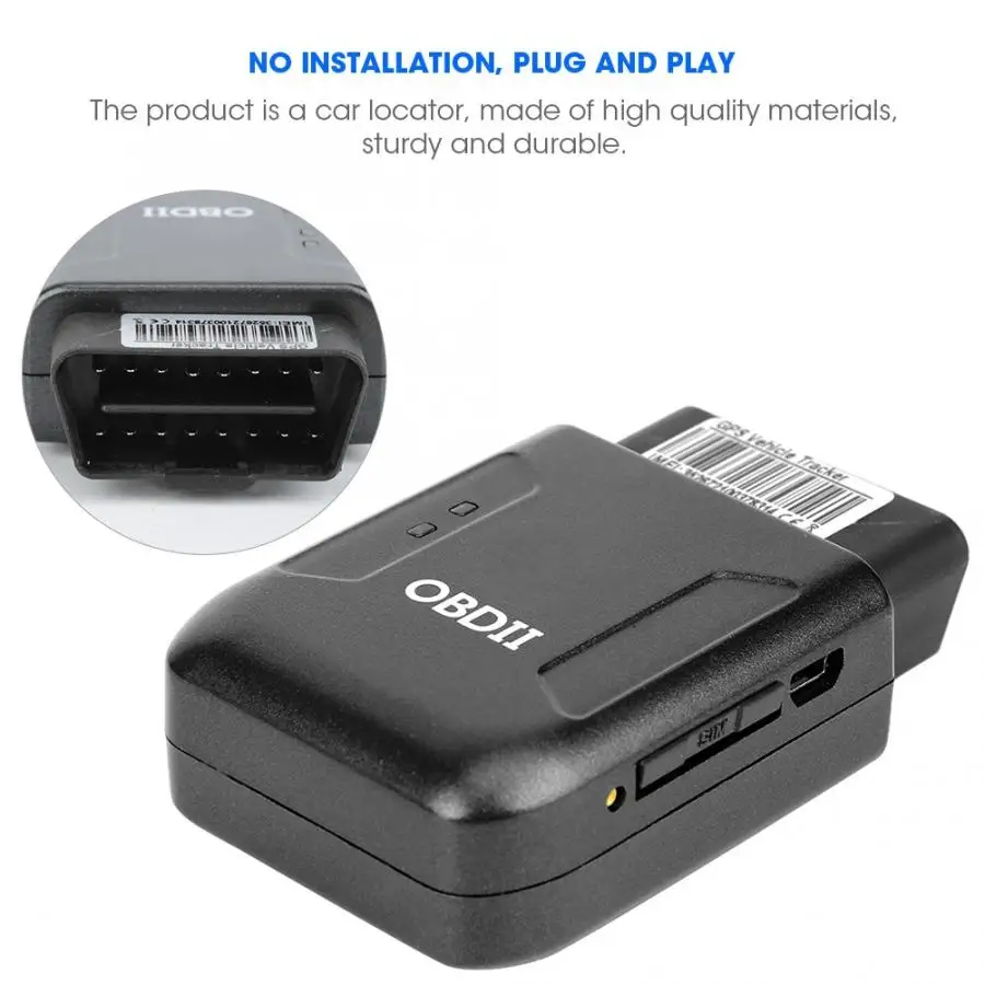 TK206 OBD Мини Автомобильный локатор gps охранная сигнализация вибрационная сигнализация устройство слежения в режиме реального времени
