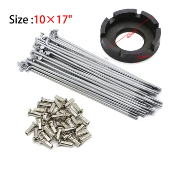 

36pc For Honda CT90 Trail90 SIZE 1.4.17 Stainless Steel front & Rear Spkes Rim With Nipples Spanner Wrench tool