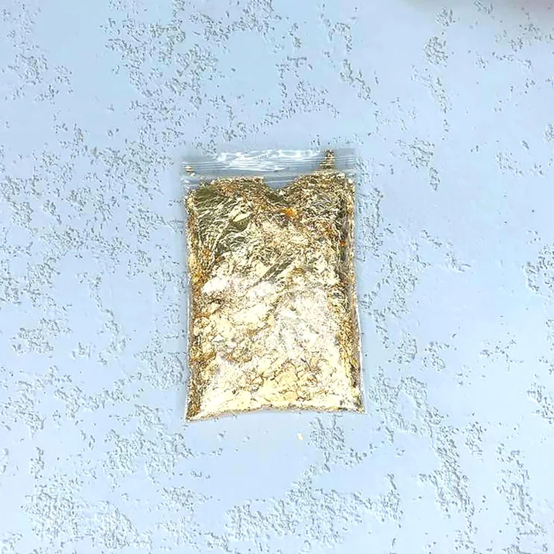 3g Imitation Gold Sliver Copper Foil Sequins Glitters Craft Leaf Flake Sheets Bulk Foil Paper For Gilding DIY Nail Art Decor