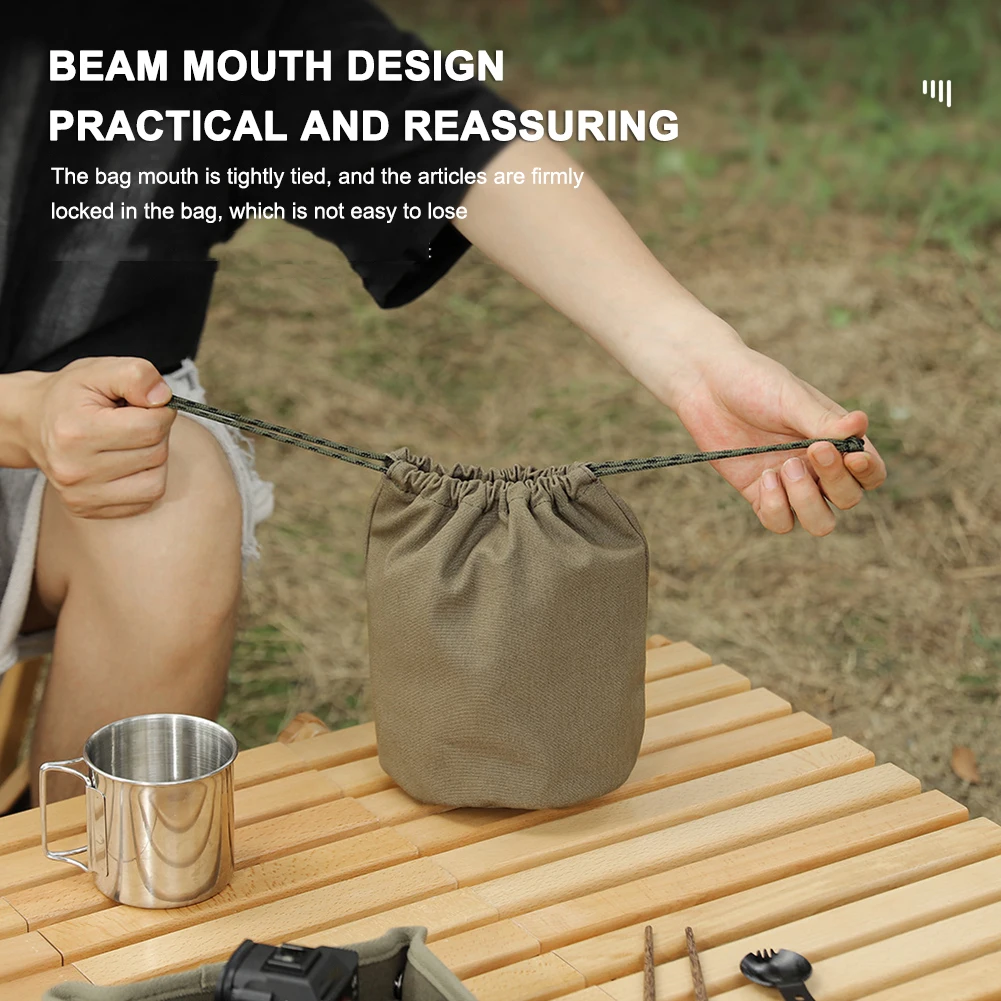 Drawstring Bag Large Capacity Anti-scratch Camping Supplies Camping Travelling Drawstring Sack Sundries Storage Bag Outdoor storage bag camping storage bag