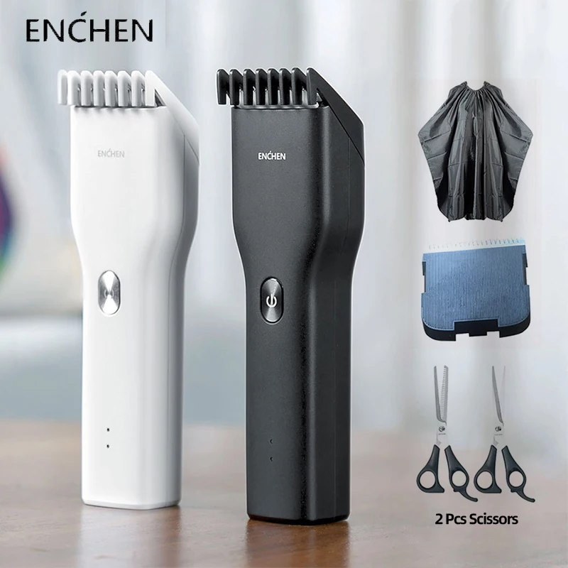 ENCHEN Boost-cortadora de pelo profesional para hombre, cortadora de pelo eléctrica portátil, recargable por USB, Máquina para cortar cabello para niños