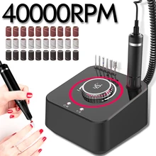 

40000 RPM Nail Drill Machine Electric Nail File Manicure drill Set Profession Nail Tools With Memory Funtion for Acrylic Nail