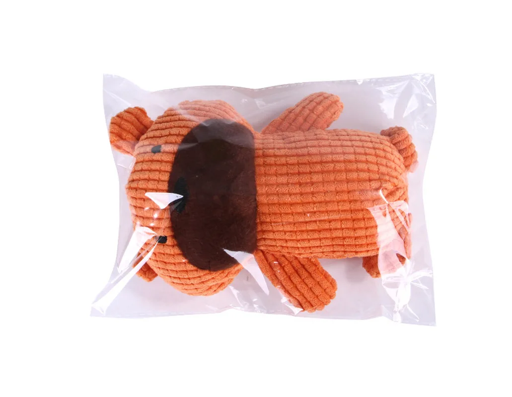 New Pet Plush Molars Bite-resistant Vent Vocal Dog toy Cartoon Bear Pet Vocal Toy Selected Materials Abrasion And Bite Resistant images - 6