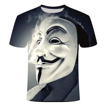 

2020 hot-sale Clown 3D Printed T Shirt Men Joker Face Male tshirt 3d Clown Short Sleeve Funny T Shirts Tops & Tees S-6XL