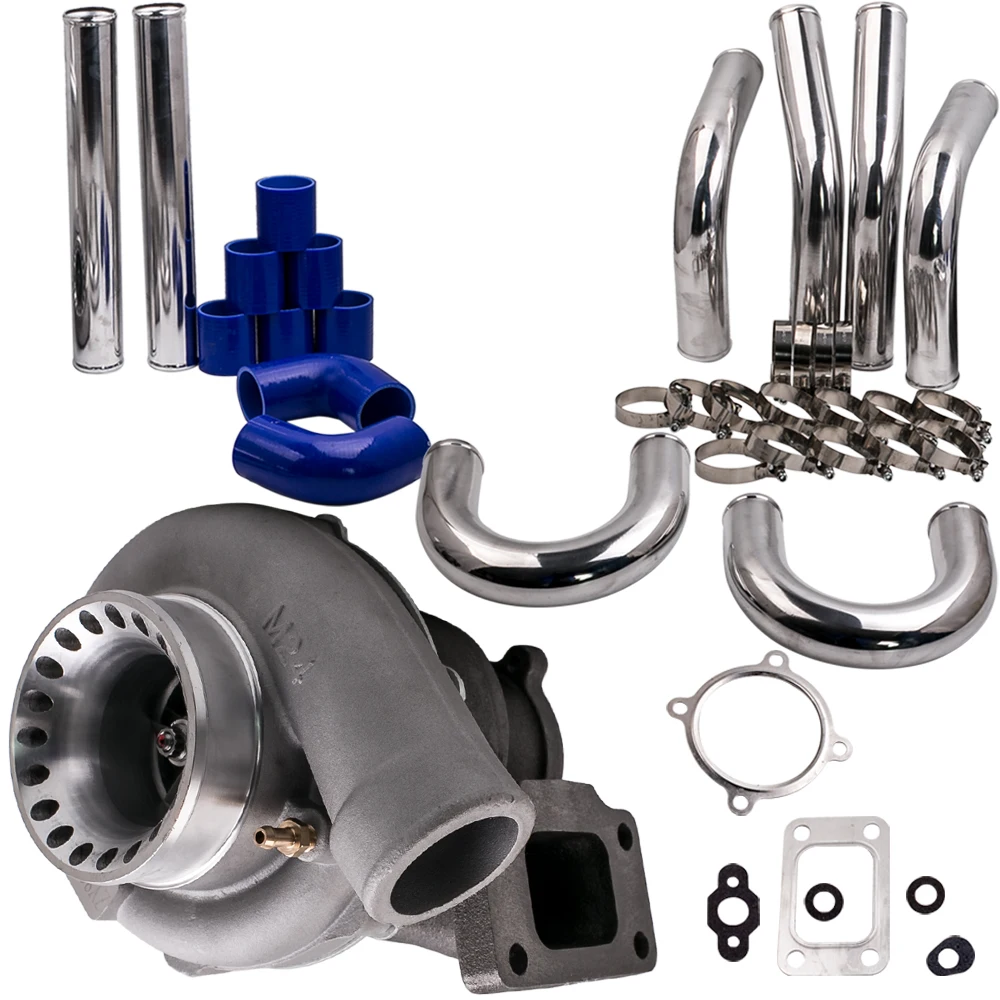 

T3 Flange Turbo For Ford Falcon BA/BF XR6 FPV F6 2.5" 64mm Intercooler Pipe GT35 GT3582 Turbocharger Turbine 3.0L-6.0L engines