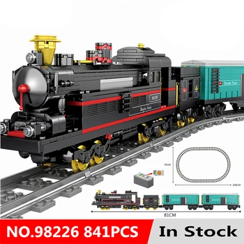 

Technic Series 841pcs DIY Technic Battery Powered Electric Steam Train Building Blocks Bricks Toys For Children Gifts