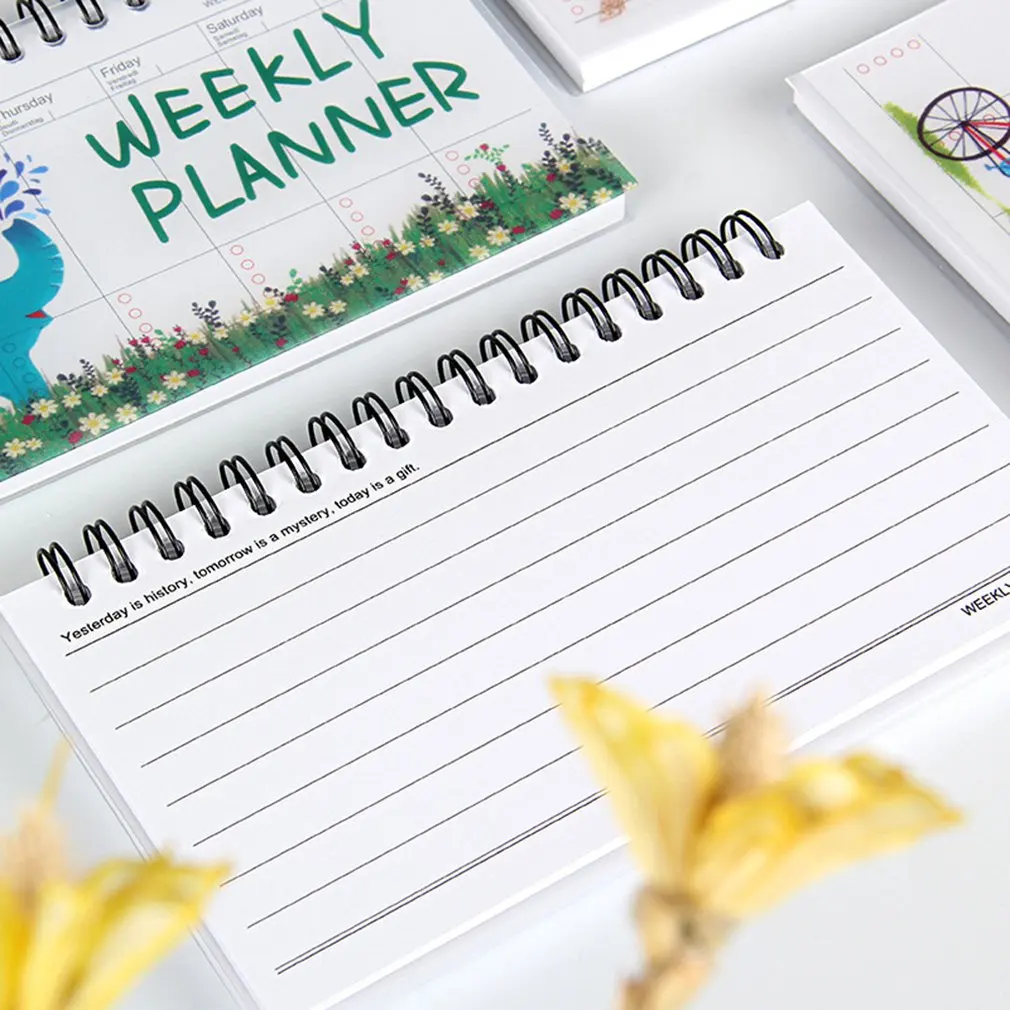 Korean Stationery Notebook Cartoon Animals Can Tear Week Plan Schedule Book Student Portable Coil Flip Book Korean Stationery Notebook Cartoon Animals Can Tear Week Plan Schedule Book Student Portable Coil Flip Book