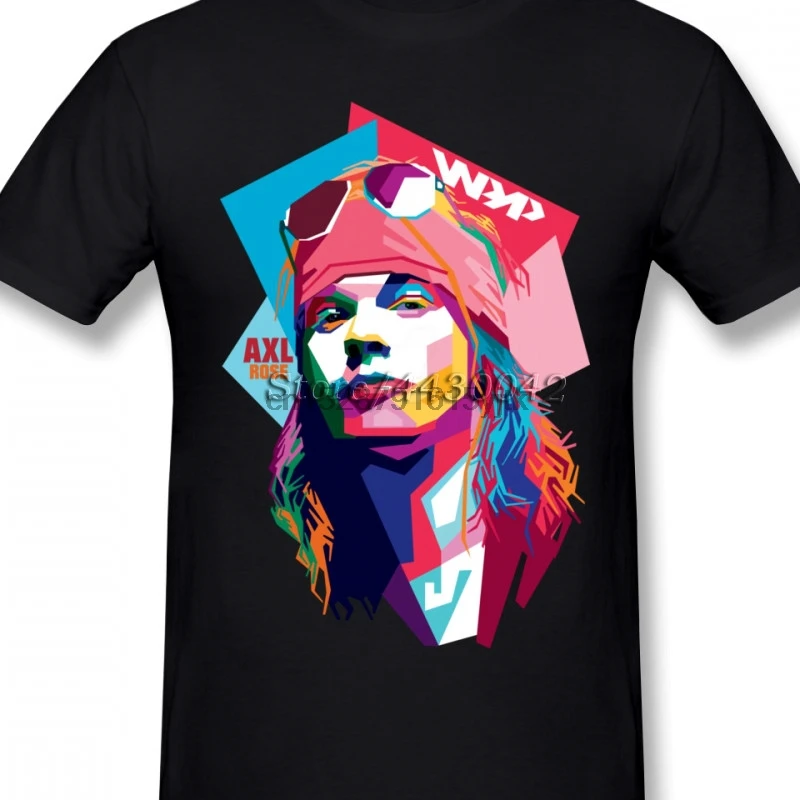 

Gun N Roses Axl Rose T Shirt For Men Dropshipping Summer Short Sleeve Cotton Plus Size Custom Team Tee 4Xl 5Xl 6Xl
