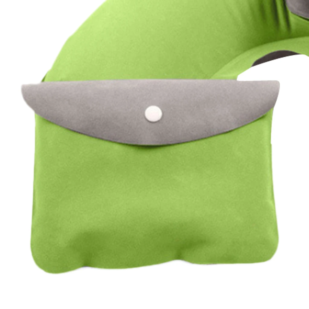 Travel Plane Inflatable U Shape Pillow Comfortable Neck Head Rest Air Soft Cushion Camp Sleeping Gears for Camping Hiking